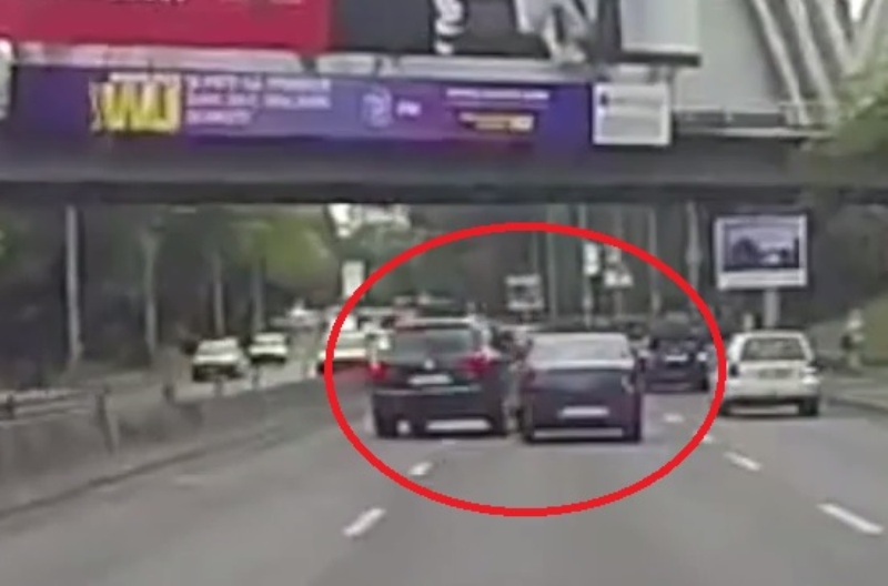 Inconștiență sau răzbunare criminală? Un SUV intră intenționat într-o Dacie Logan pe care o aruncă de pe șosea. Doar o minune a făcut ca nimeni să nu moară. IMAGINI INCREDIBILE