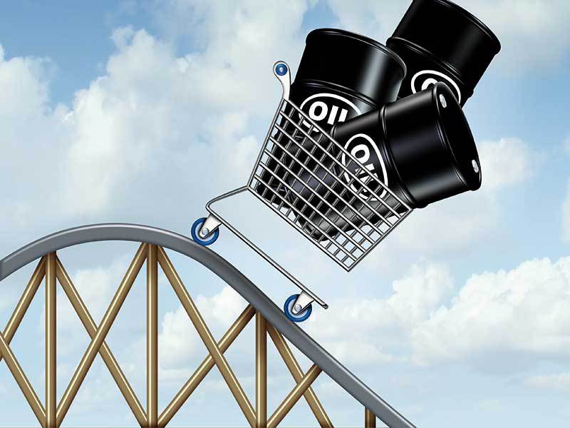 Prețul petrolului s-a prăbușit