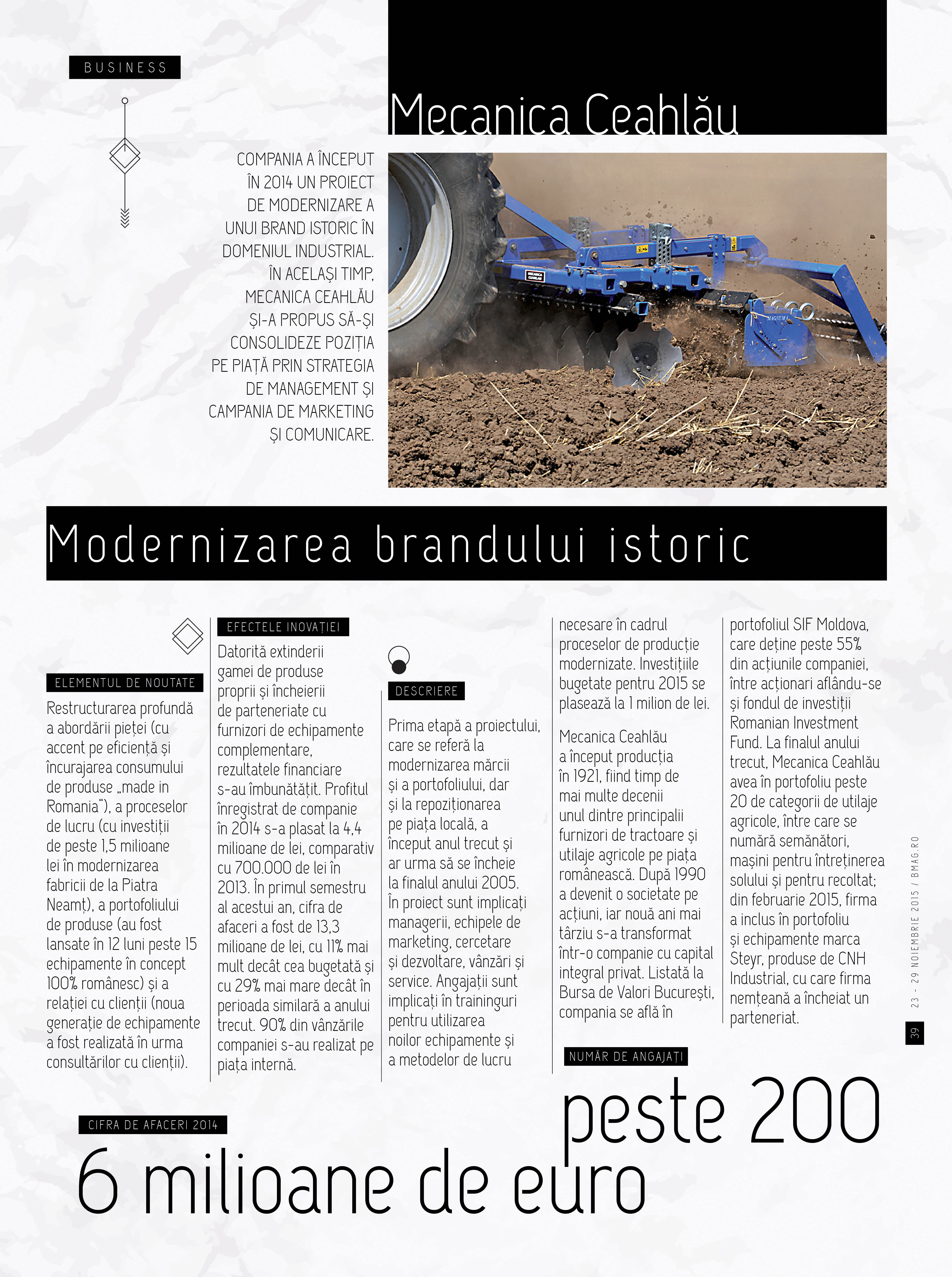 Modernizarea brandului istoric
