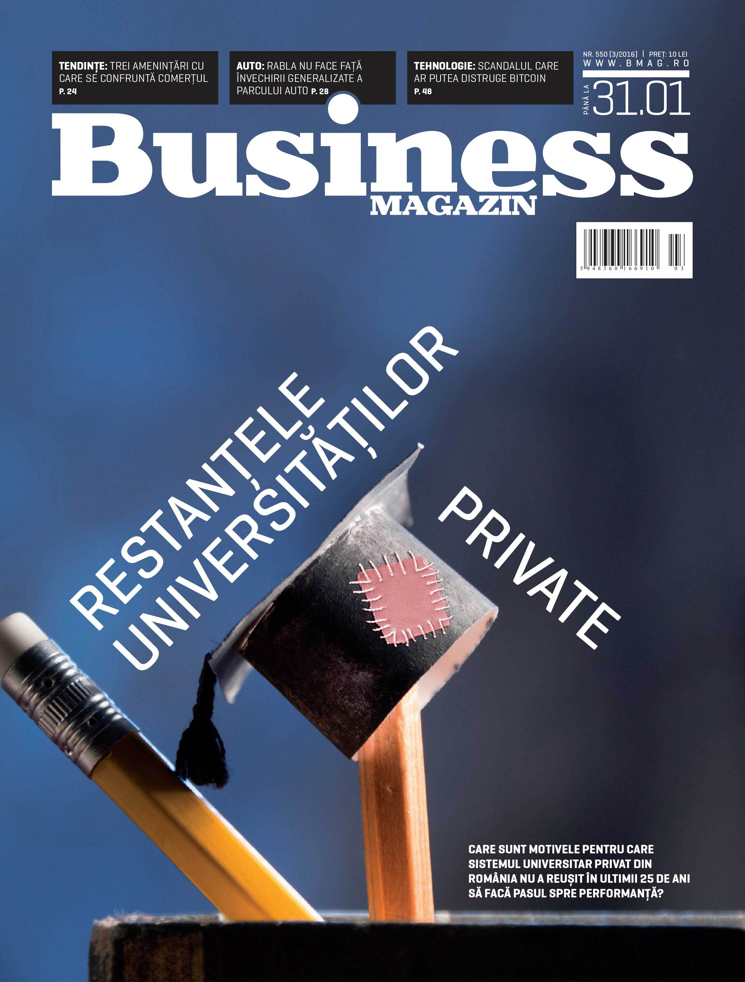 Citește în noul număr Business Magazin din 25 ianuarie 2016