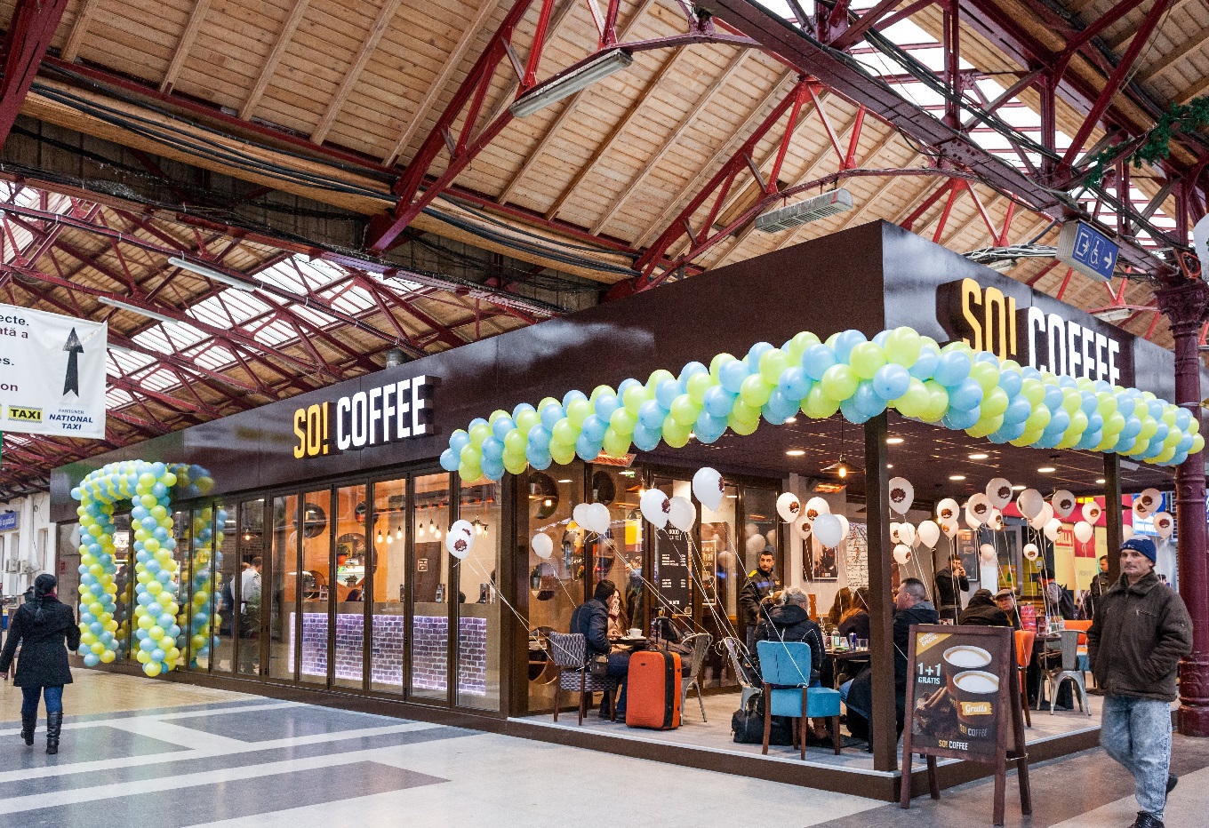 So! Coffee sparge gheața în Capitală cu o cafenea în Gara de Nord