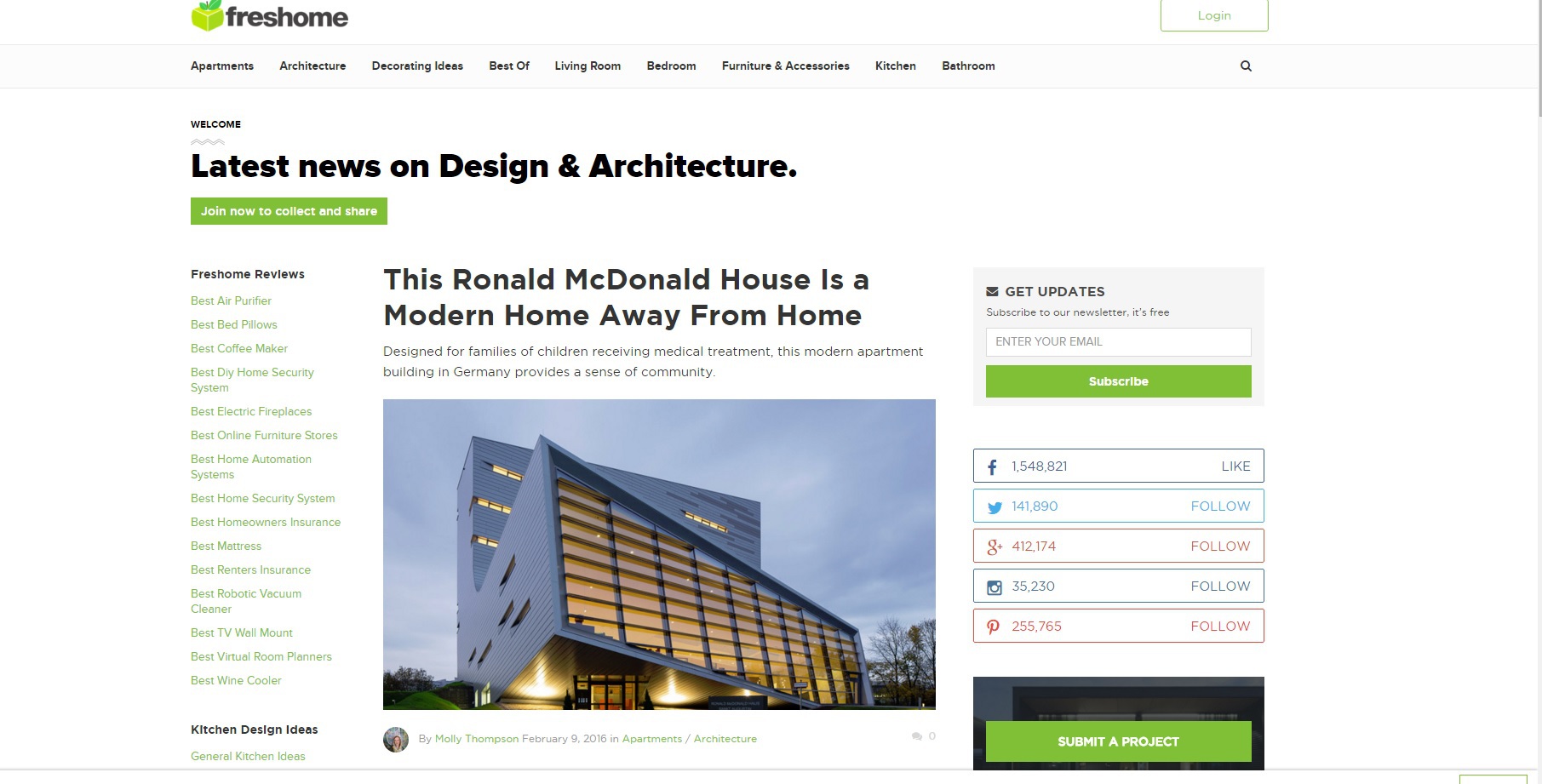 Freshome, site-ul fondat de românul Cristian Mihai Micle, vândut către Soda.com