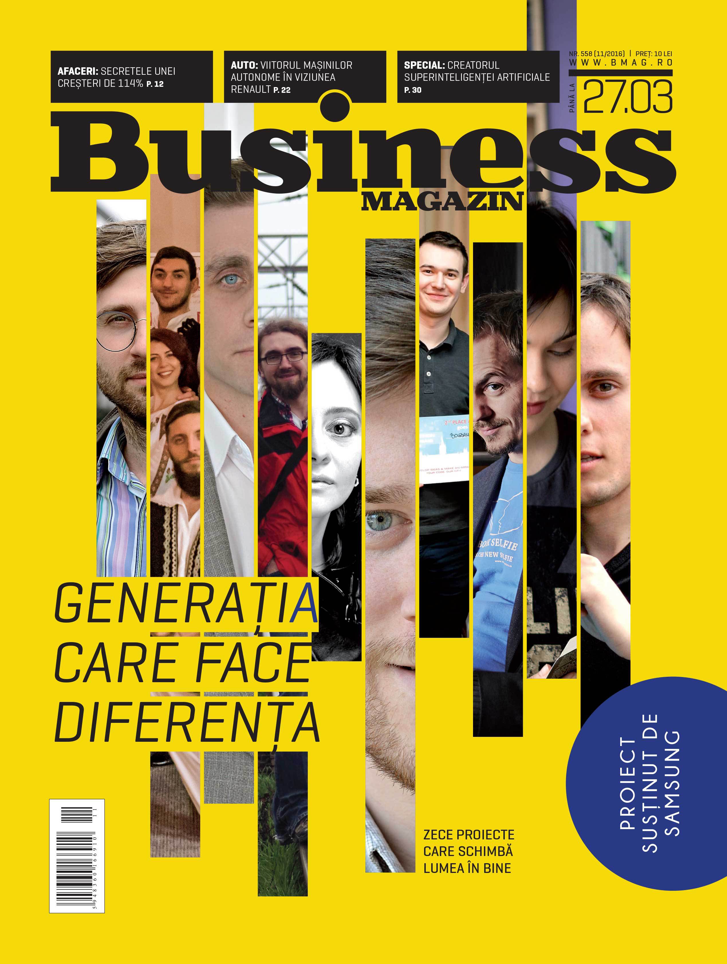 Citește în noul număr Business Magazin din 21 martie 2016