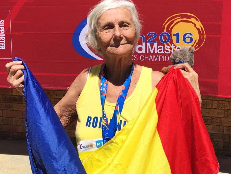 O româncă de 90 de ani a câștigat medalia de aur la 5.000 de metri la o competiție din Australia