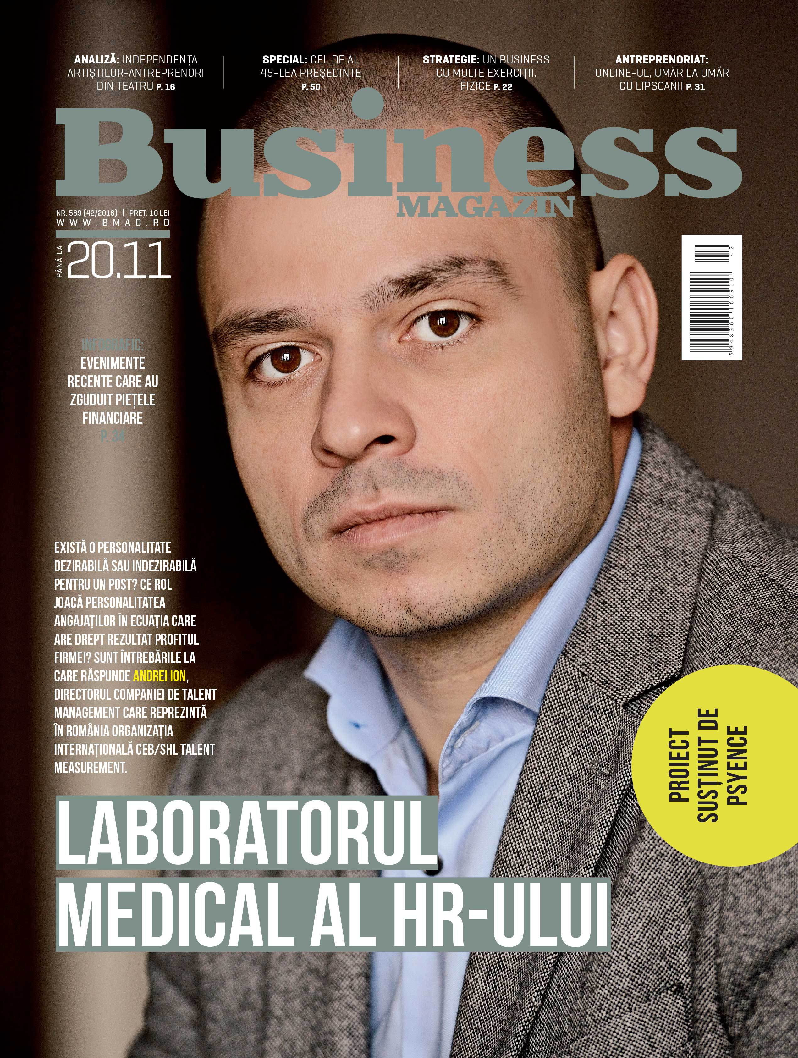 Citește în noul număr Business Magazin din 14 noiembrie 2016