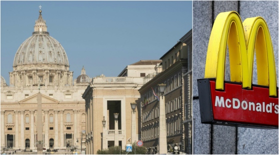 Care e povestea "McVatican", noul restaurant McDonald's din centrul Romei