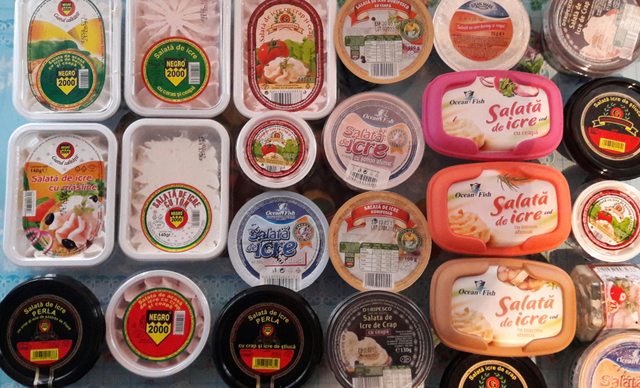 Ce conțin de fapt salatele de icre? O treime dintre produsele de pe piață sunt colorate cu extract de gândaci