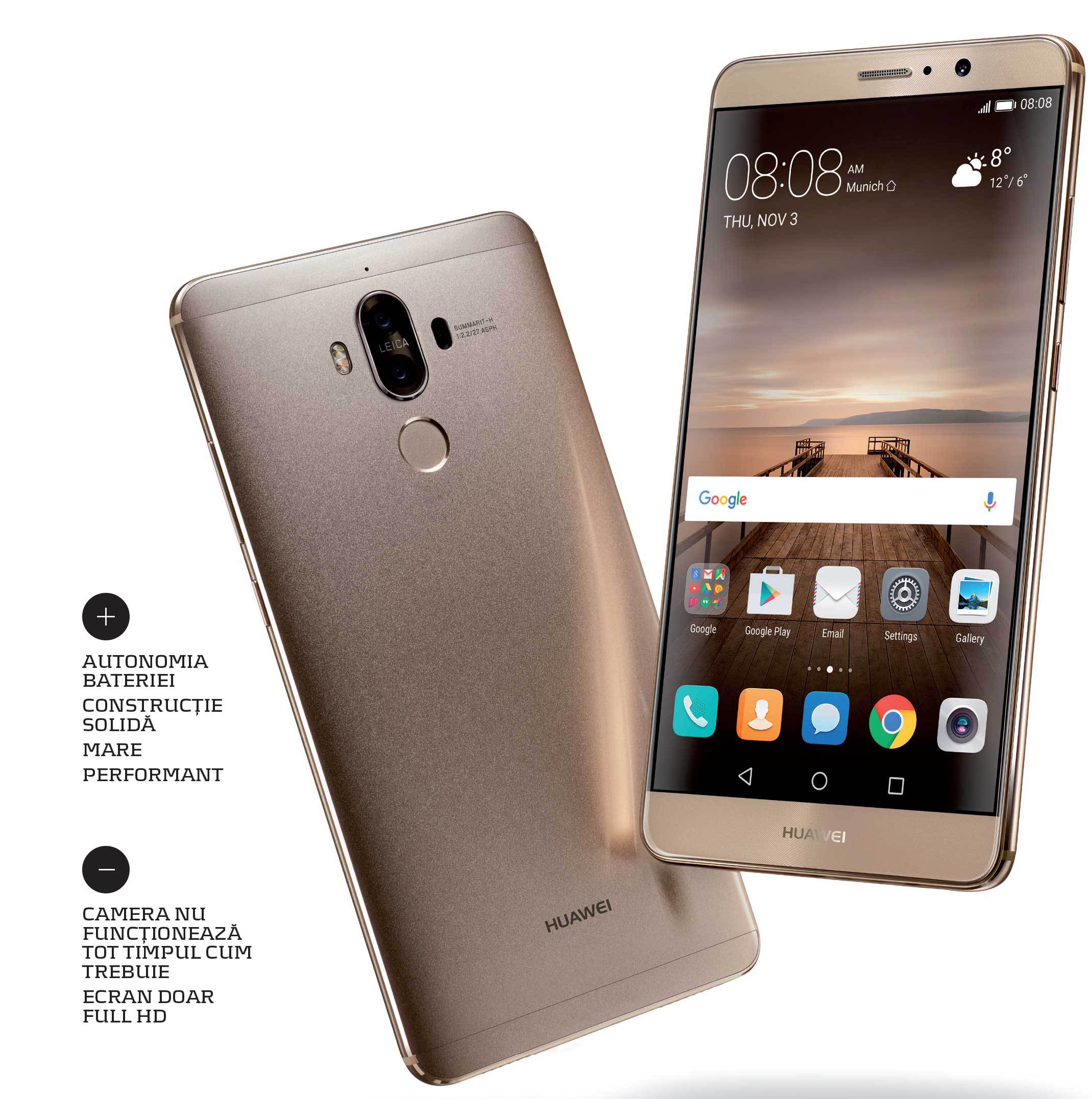 Huawei Mate 9: un android mare aproape perfect - VIDEOREVIEW
