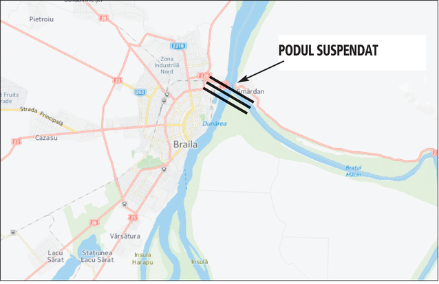 Cel mai utopic proiect de infrastructură de după revoluție capătă o șansă: Contractul de proiectare și execuție a podului de peste Dunăre de la Brăila a fost scos la licitație