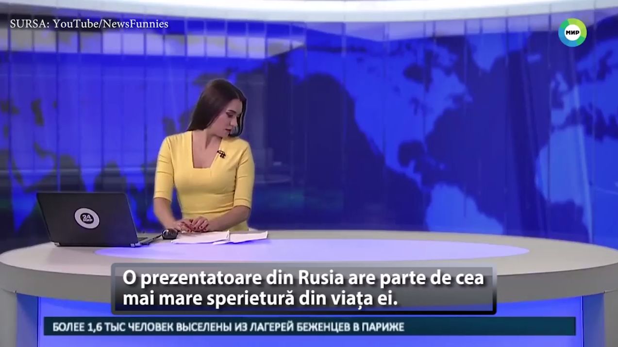 O prezentatoare din Rusia are parte de SURPRIZA vieții ei, ÂN DIRECT. Imaginile fac acum înconjurul lumii