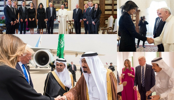 Fără precedent! Protocolul diplomatic, OBLIGATORIU dar nu prea, pentru Melania Trump și Ivanka. Imaginile care au stârnit VALURI de NEMULȚUMIRE