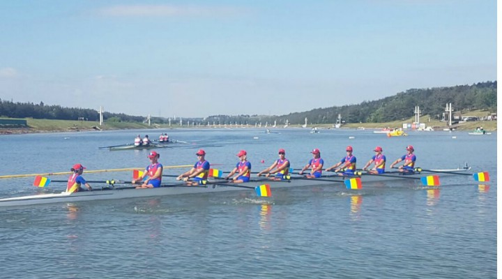 FELICITĂRI! AUR. Echipajul feminin de 8+1 al României, învingător în Cupa Mondială de la Lucerna
