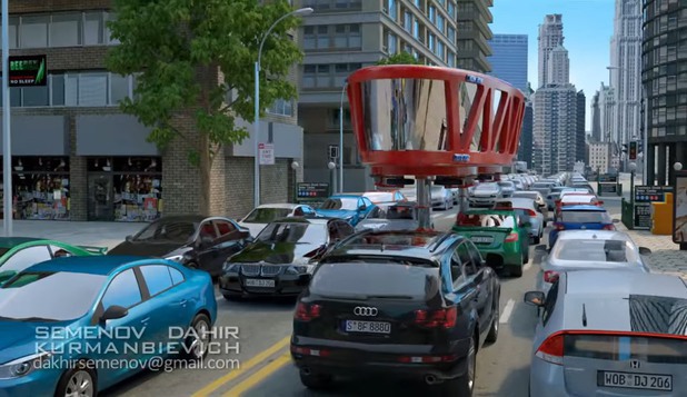 Soluție unui inventator rus pentru traficul aglomerat. ''Este foarte UȘOR și nu mai stai în trafic''