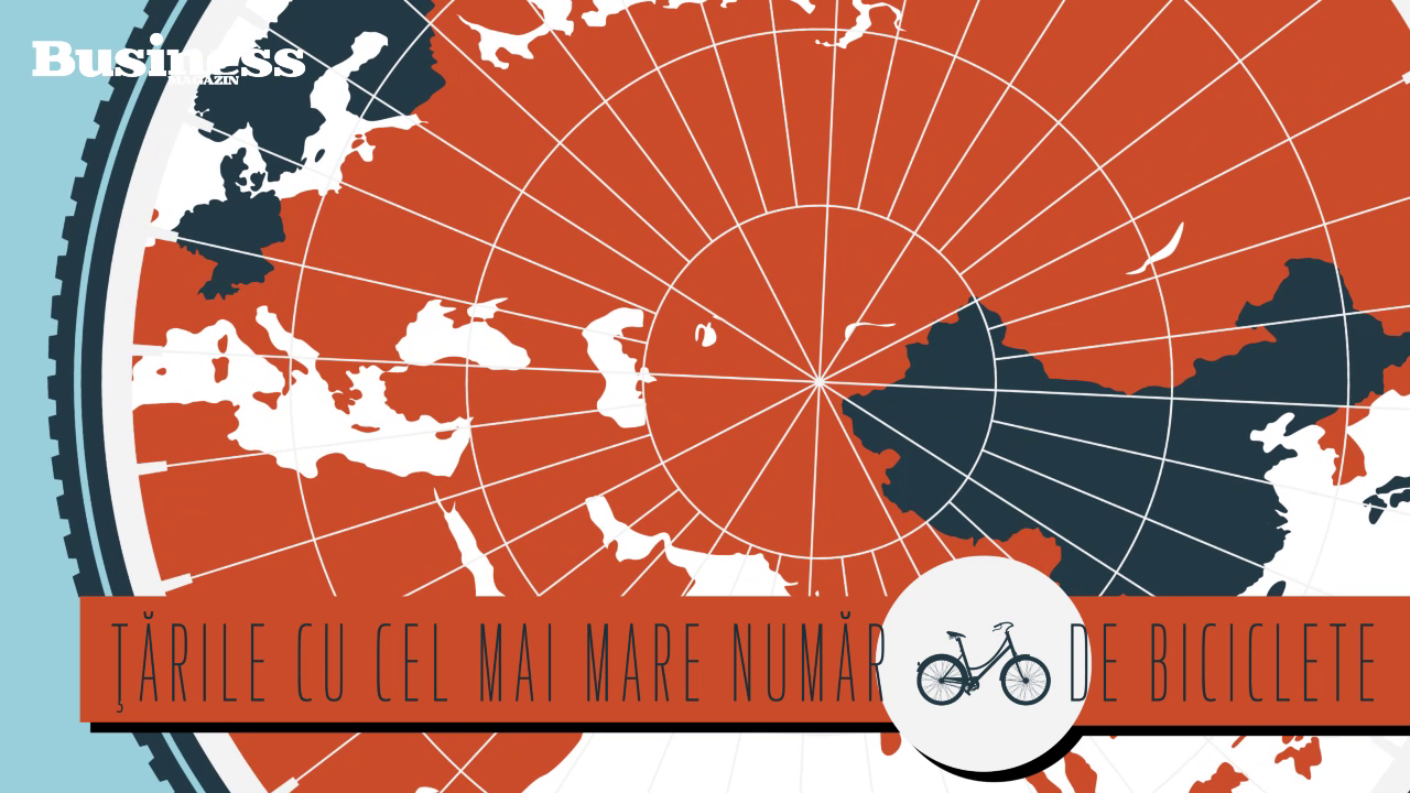Țările cu cel mai mare număr de biciclete - VIDEO