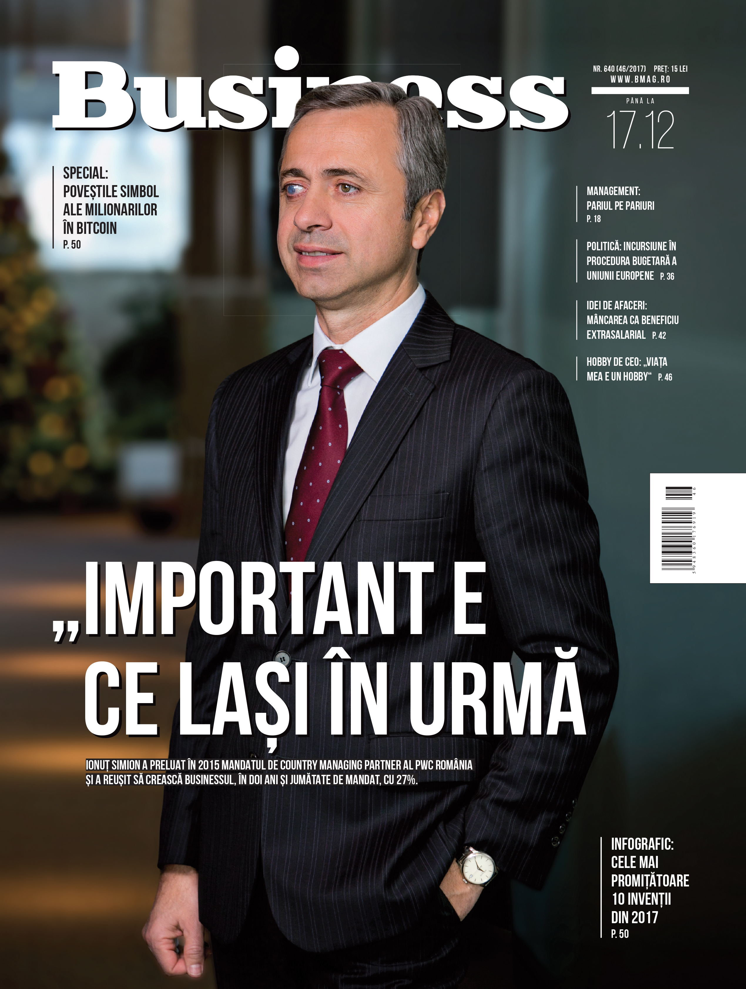 Citește în noul număr Business Magazin din 11 decembrie 2017