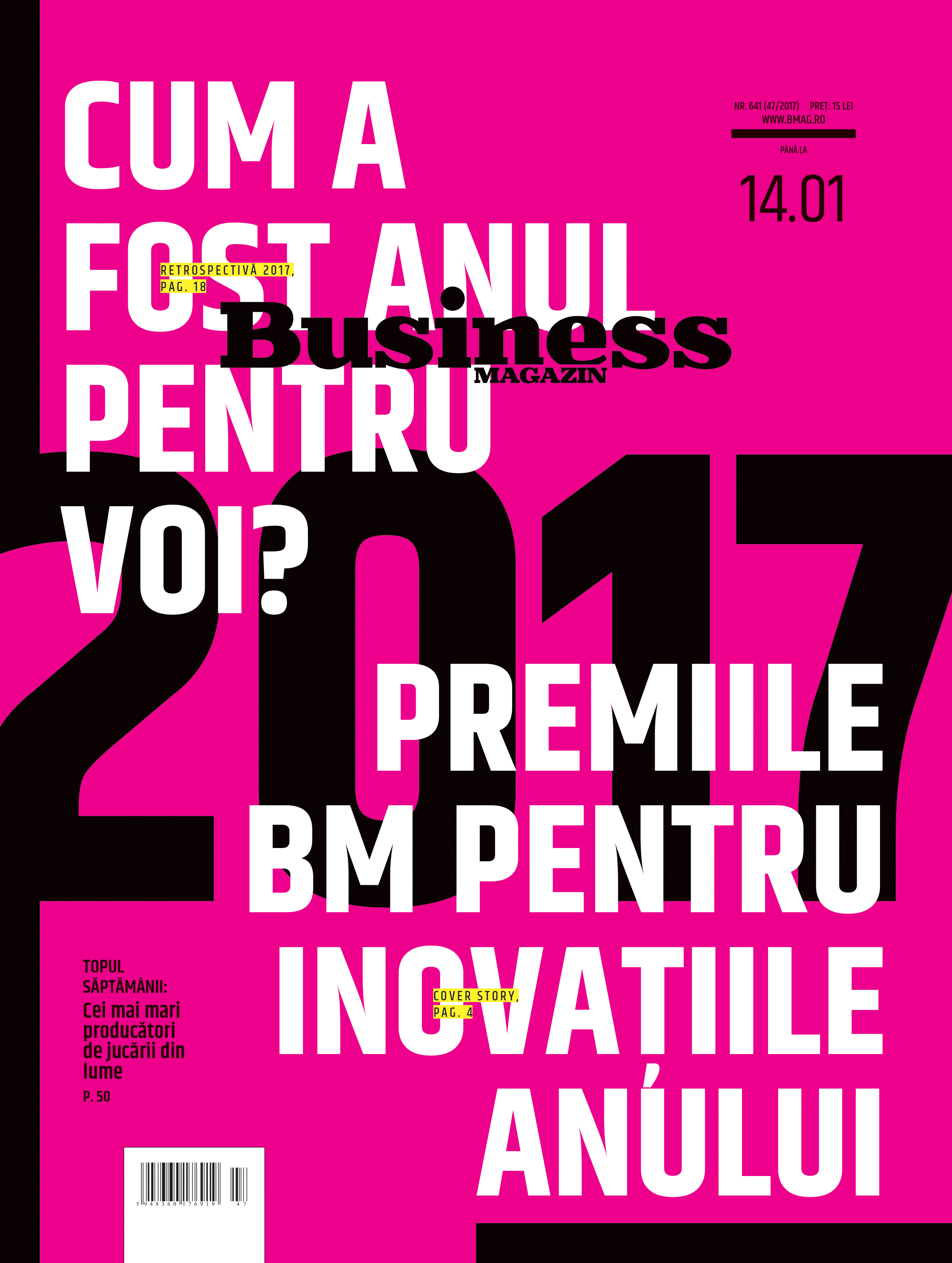 Citește în noul număr Business Magazin din 18 decembrie 2017