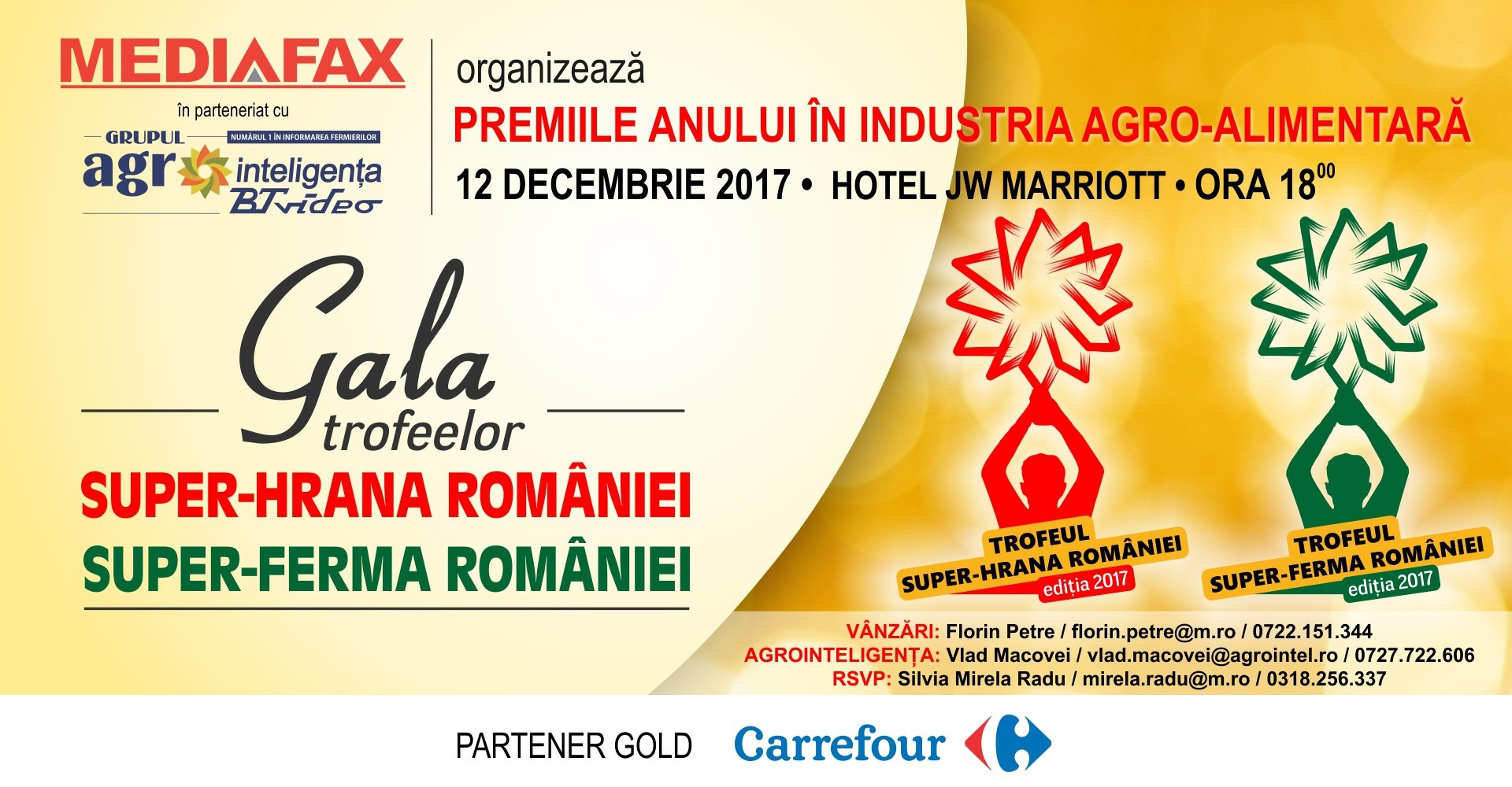 „Gala Trofeelor Super-Ferma României și Super-Hrana României"