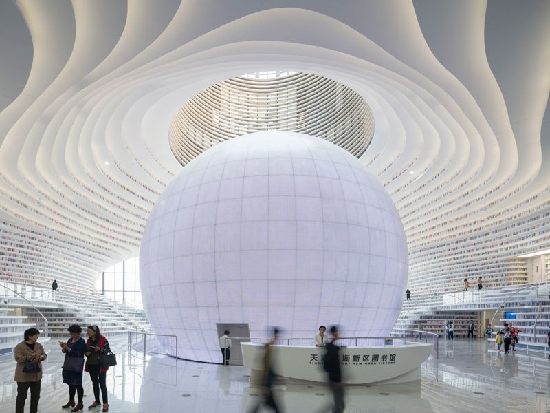 Cum arată cea mai nouă bibliotecă din Beijing, China - VIDEO