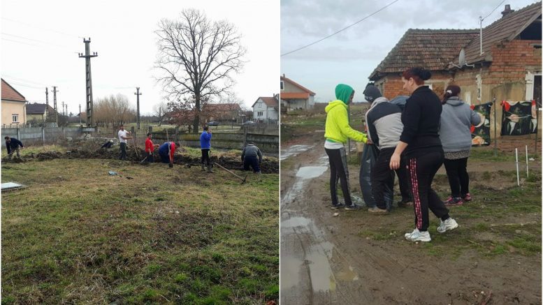 Primarul care a avut ”curajul” să scoată asistații la săpat canale și strâns mizeria