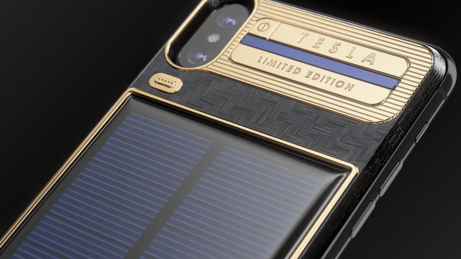 Caviar a lansat o versiune hybrid de iPhone X Tesla. Modelul are panou solar încorporat și nu are nevoie de încărcător. De la ce preț pleacă produsul. FOTO