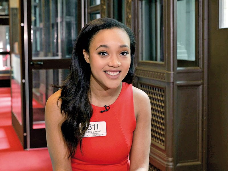Lauren Simmons, singura femeie trader de la New York
