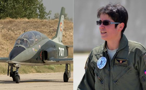 Premieră în Forțele Aeriene Române: Căpitanul Andreea Oana Ardeleanu, prima femeie pilot instructor pe avion cu motor cu reacție