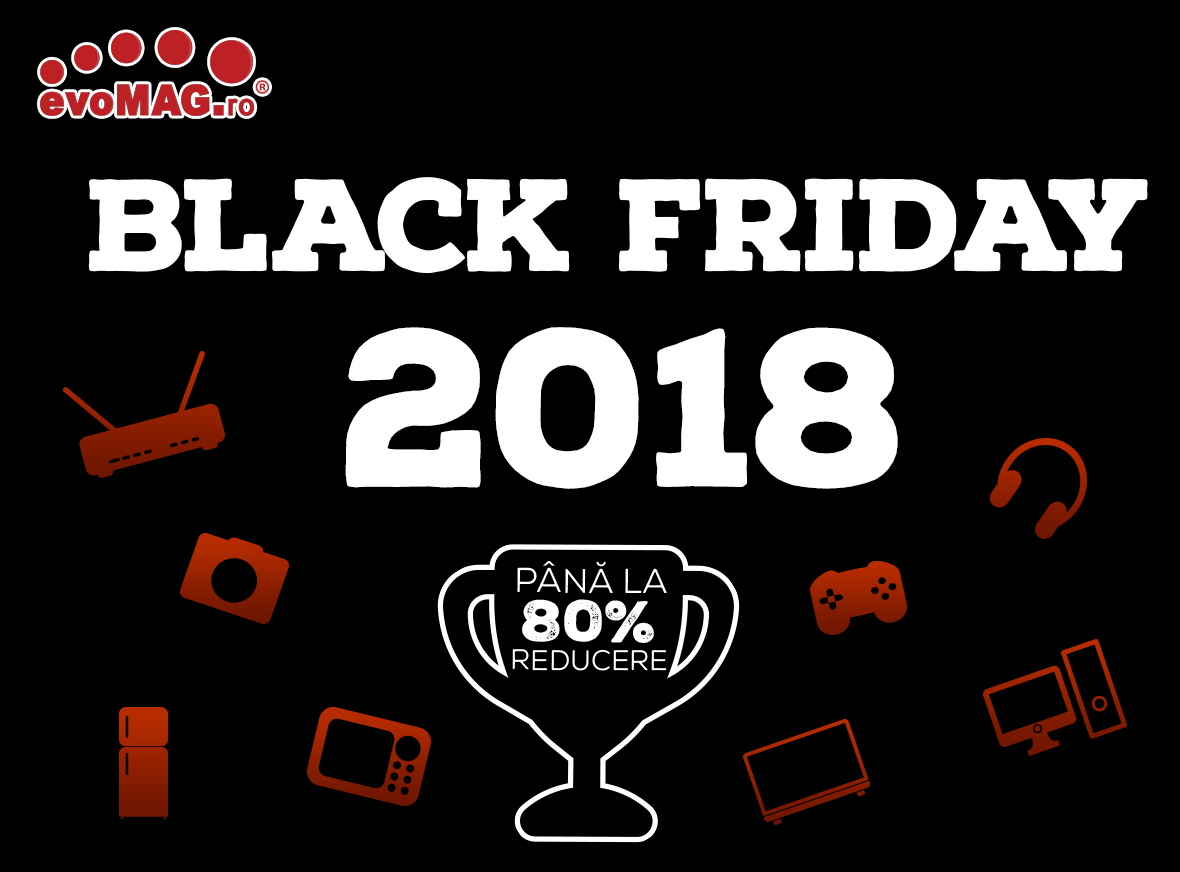 evoMAG dă startul promoțiilor de Black Friday la miezul nopții. LISTA produselor cu discounturi masive