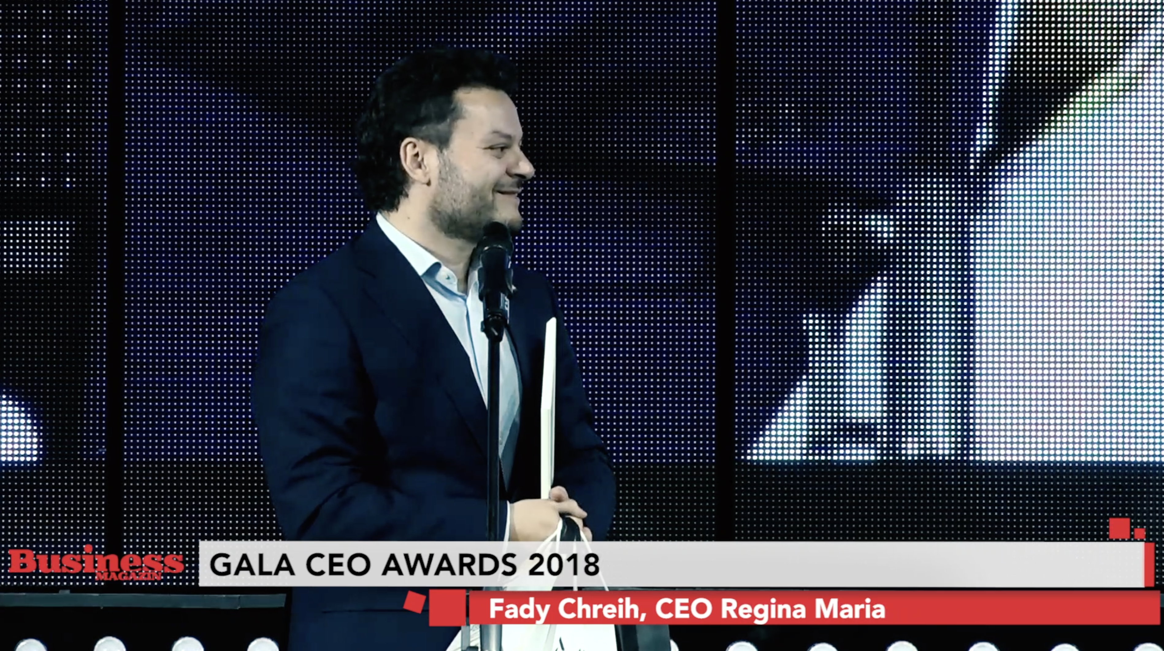 Fady Chreih, CEO Regina Maria - premiat la GALA CEO AWARD 2018 - VIDEO