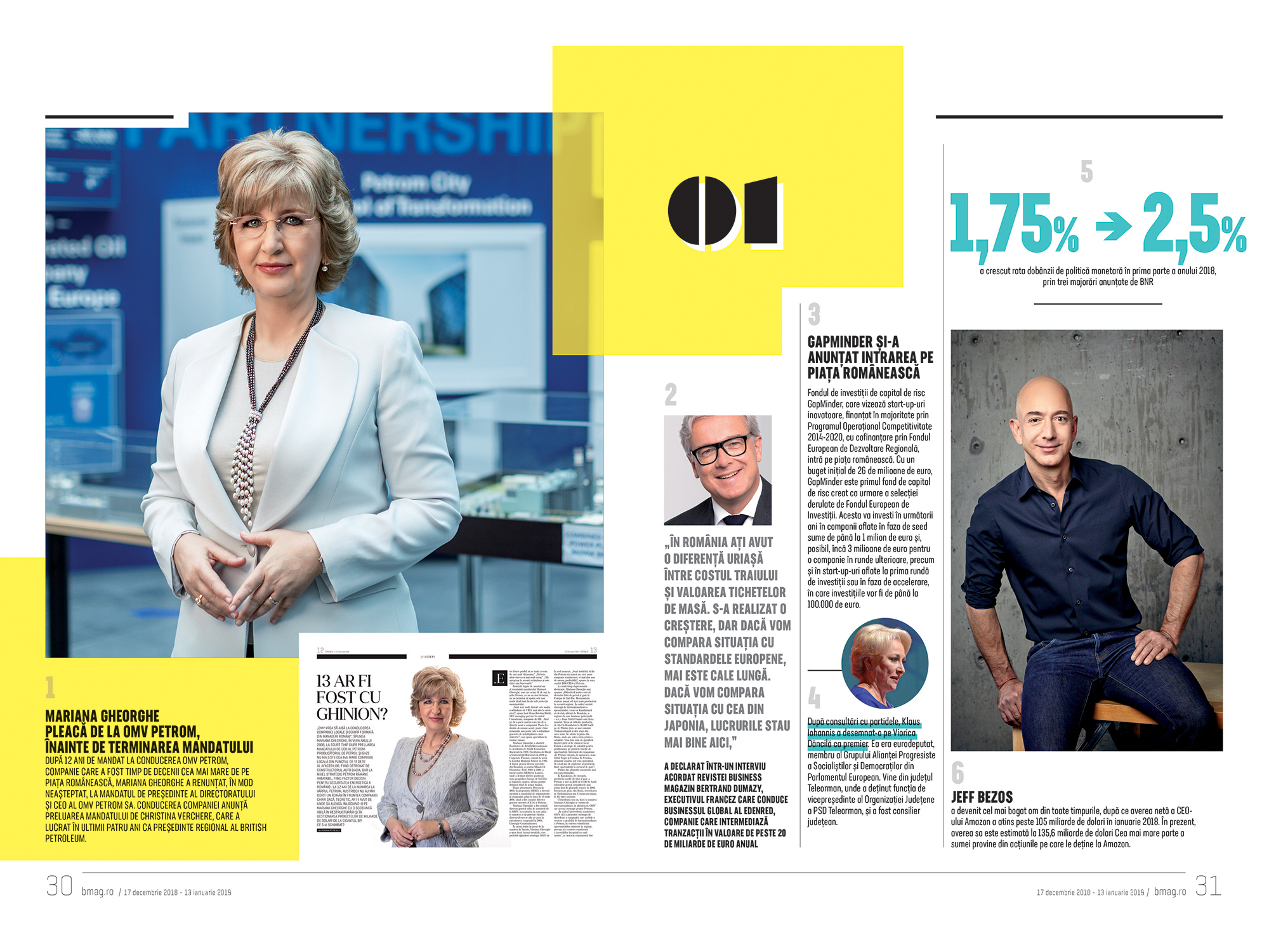 Business MAGAZIN vă prezintă 111 subiecte ale anului: Retrospectiva ianuarie
