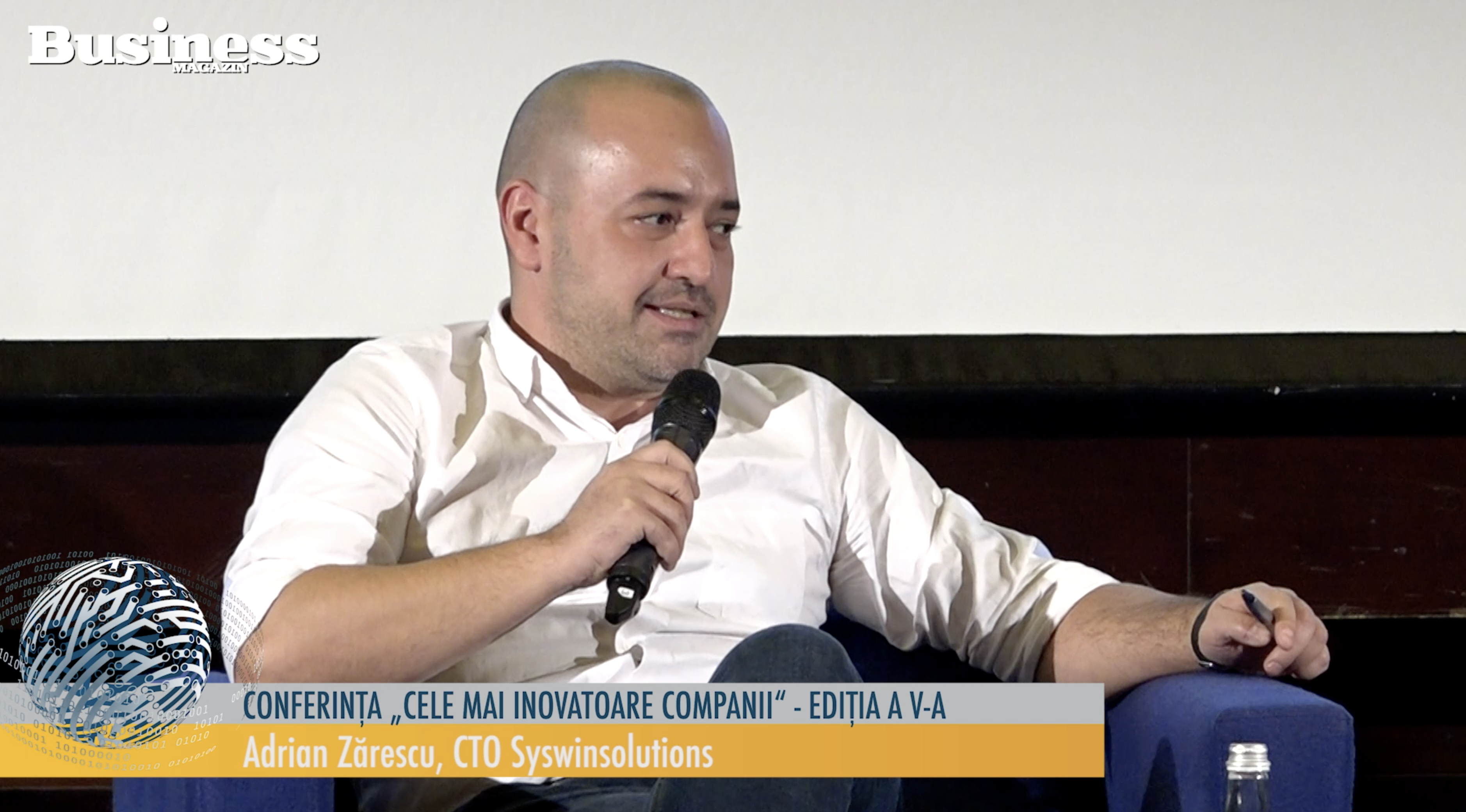 Adrian Zărnescu, CTO Syswin Solutions la conferința: „Cele mai inovatoare companii ediția a V-a" - VIDEO