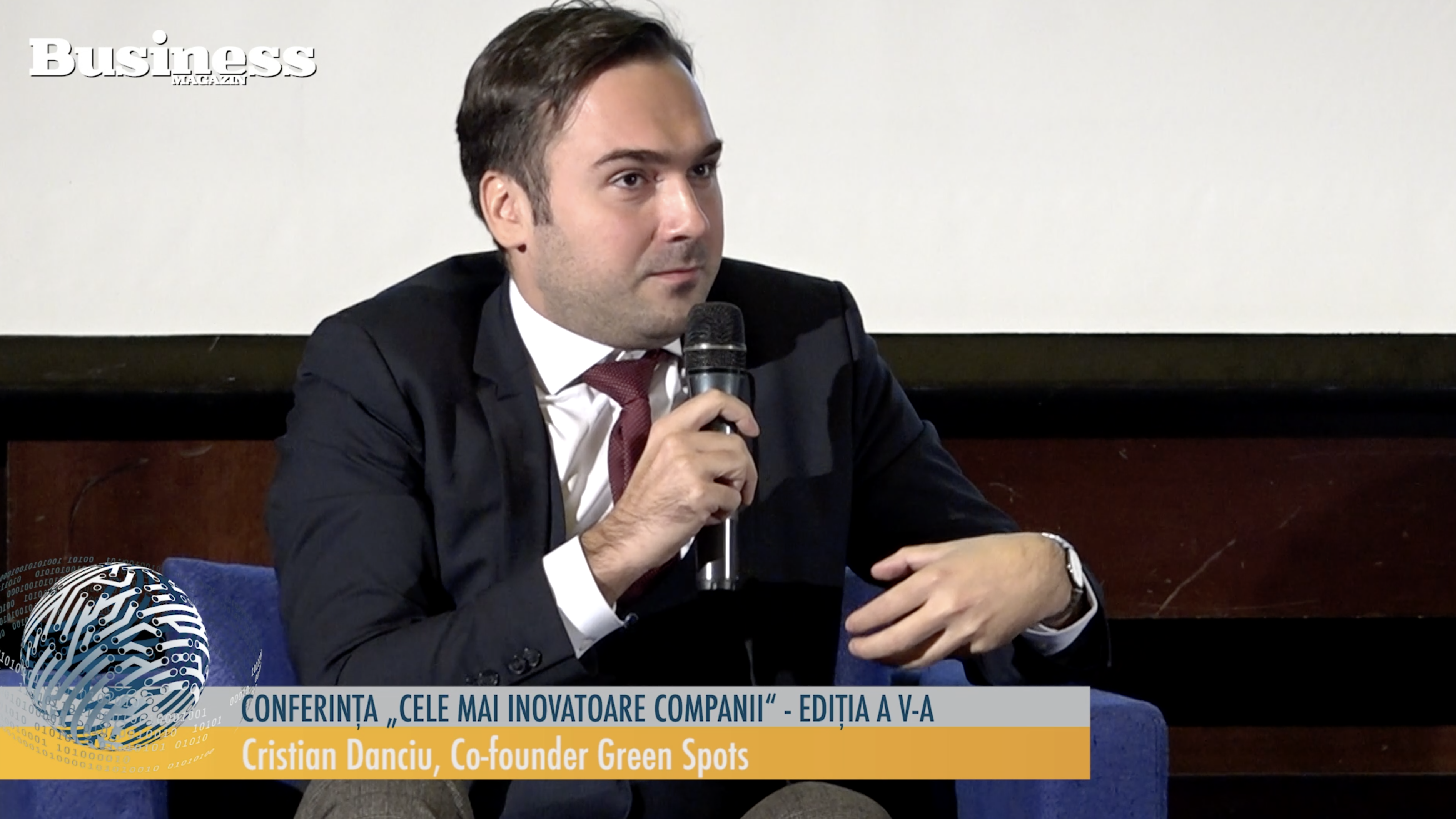 Cristian Danciu, Co-founder Green Spots la conferința: „Cele mai inovatoare companii ediția a V-a" - VIDEO