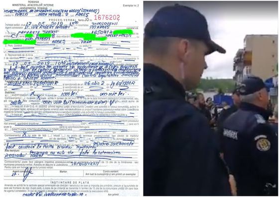 Scandalul de la Topoloveni: Ce amendă a primit corespondentul care a fost săltat de jandarmi