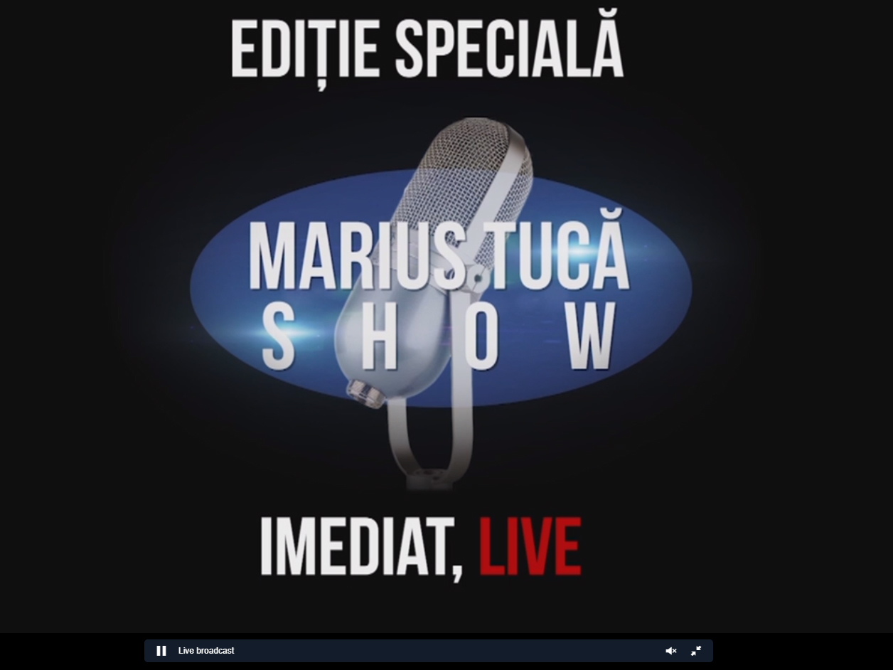 LIVE Marius Tucă SHOW, ediție specială. Invitați ministrul de Interne Mihai Fifor și secretarul de stat Raed Arafat