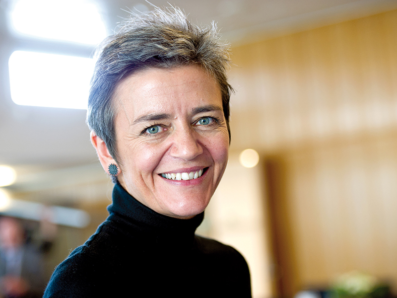 Panică pentru Apple, Facebook și Google: Margrethe Vestager rămâne comisarul european pentru Concurență încă cinci ani
