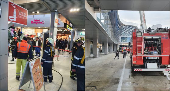 Incendiu în terminalul plecări al Aeroportului Otopeni. Sute de oameni au fost evacuați