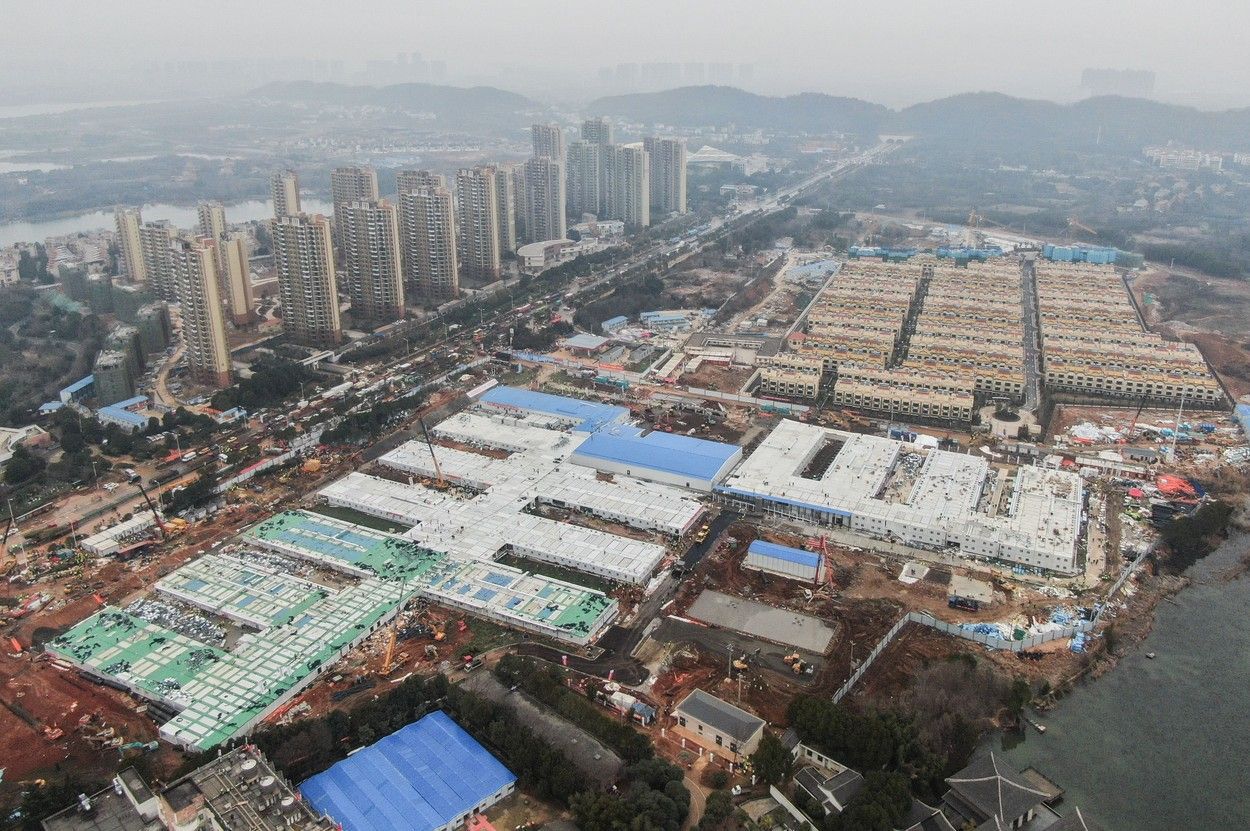 Cum arată noul spital din China, construit în 10 zile cu 7.000 de muncitori