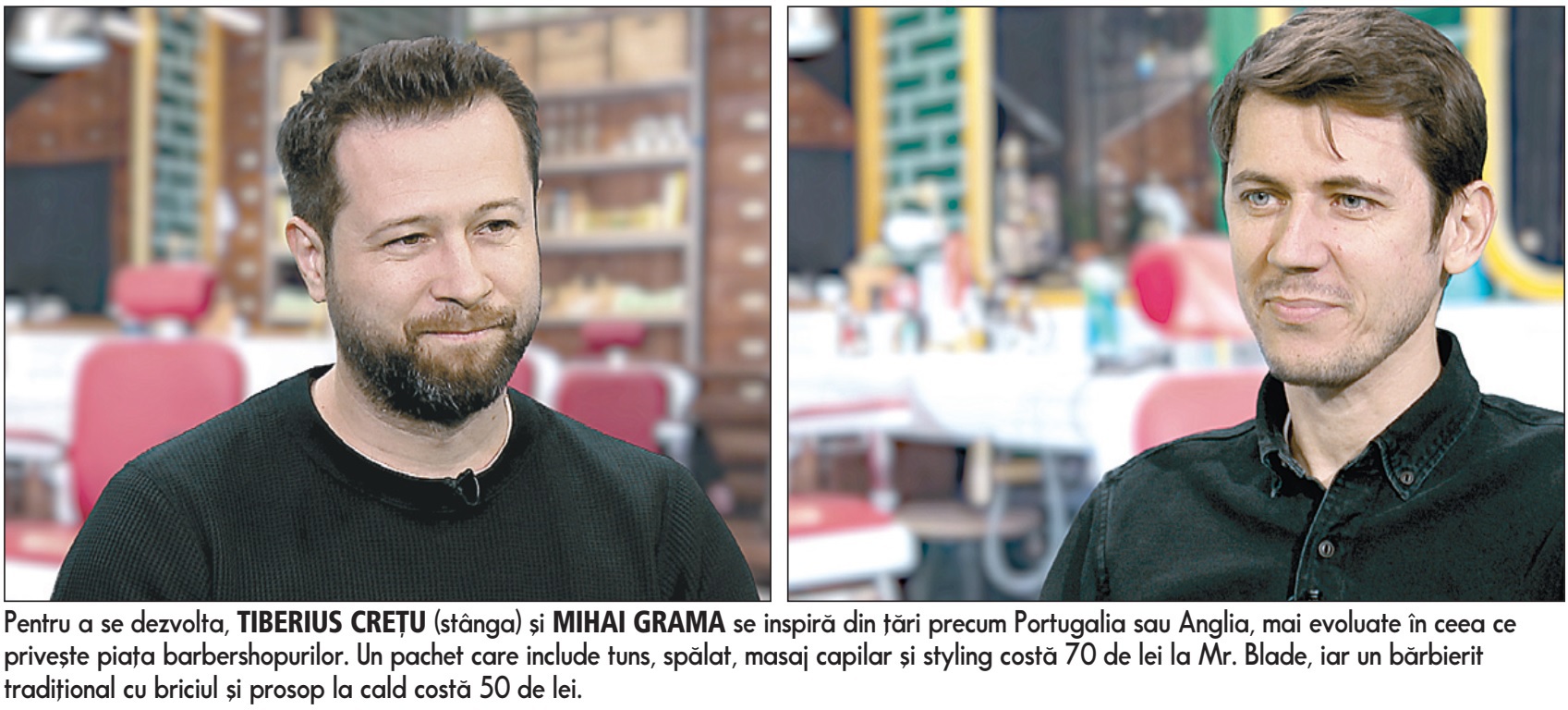 Afaceri de la zero. Tiberius Crețu și Mihai Grama au investit 50.000 de euro în două barbershop-uri în București: În 2015 aveam doar patru concurenți