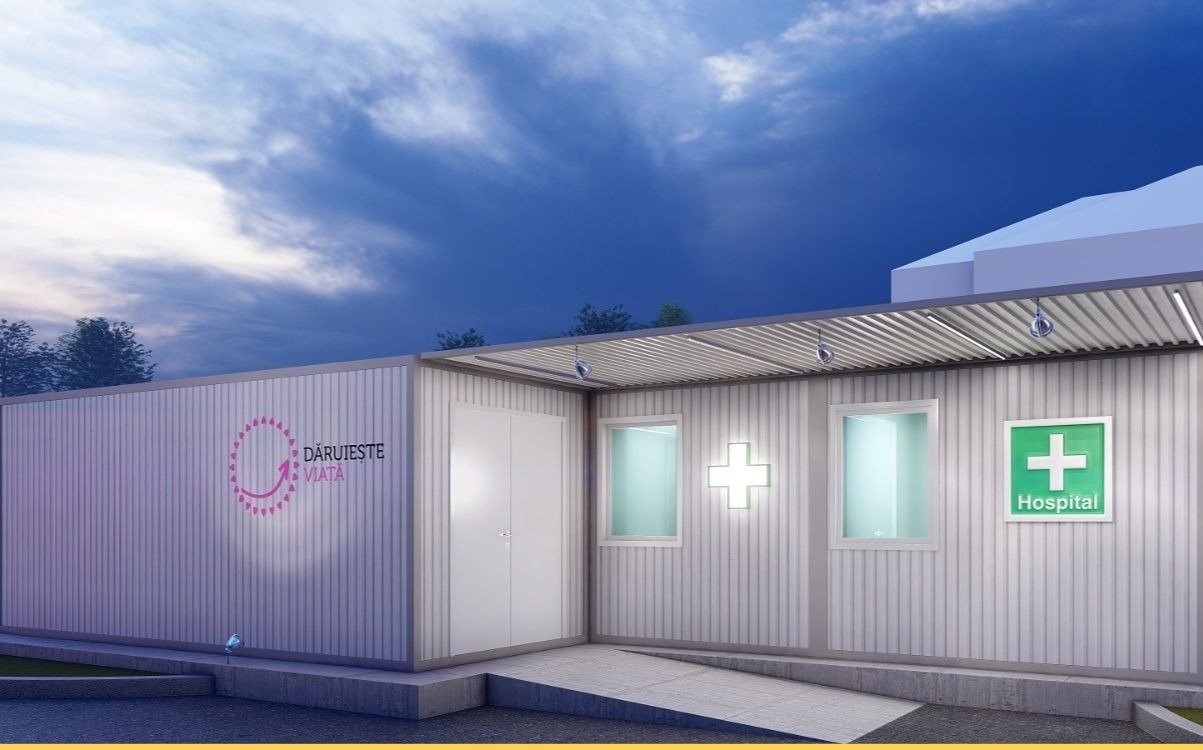 Asociația Dăruiește Viață construiește un spital modular cu 50 de paturi pentru pacienții cu COVID19, în curtea Spitalului Elias din București