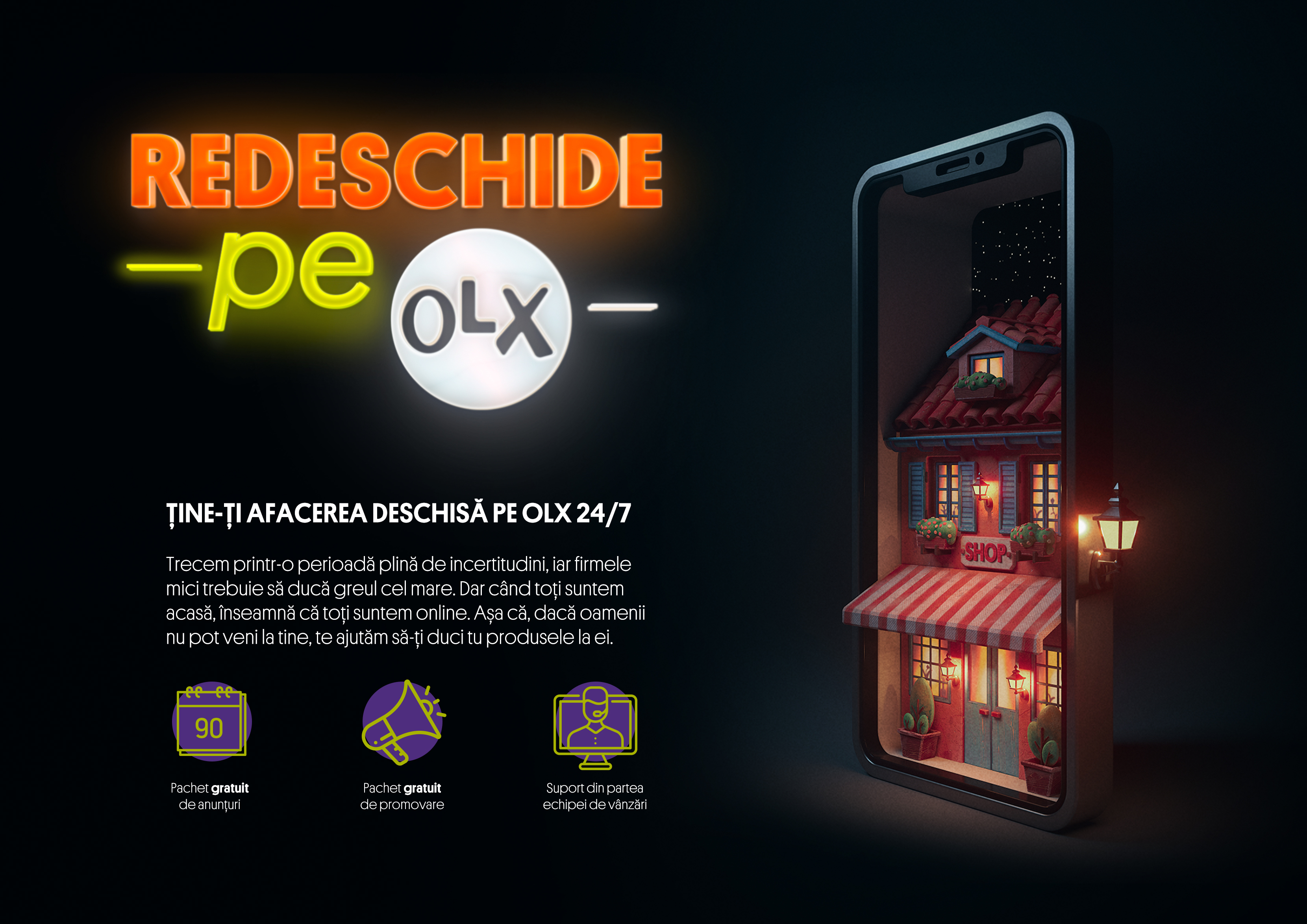 Nu ai o platformă online pe care să îți muți afacerea din offline? OLX România oferă o soluție pentru micii antreprenori