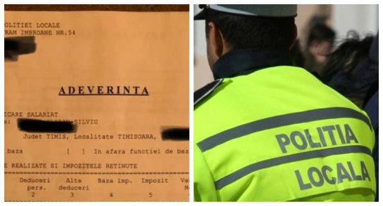 Cât câștigă în realitate un polițist local. Un agent și-a publicat fluturașul și îl acuză pe ministrul Marcel Vela de dezinformare în masă