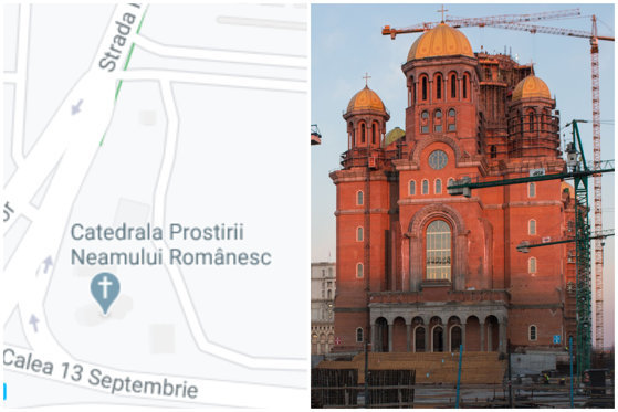 România a amendat Google pentru că nu a schimbat denumirea de „Catedrala Prostirii Neamului” din Google Maps
