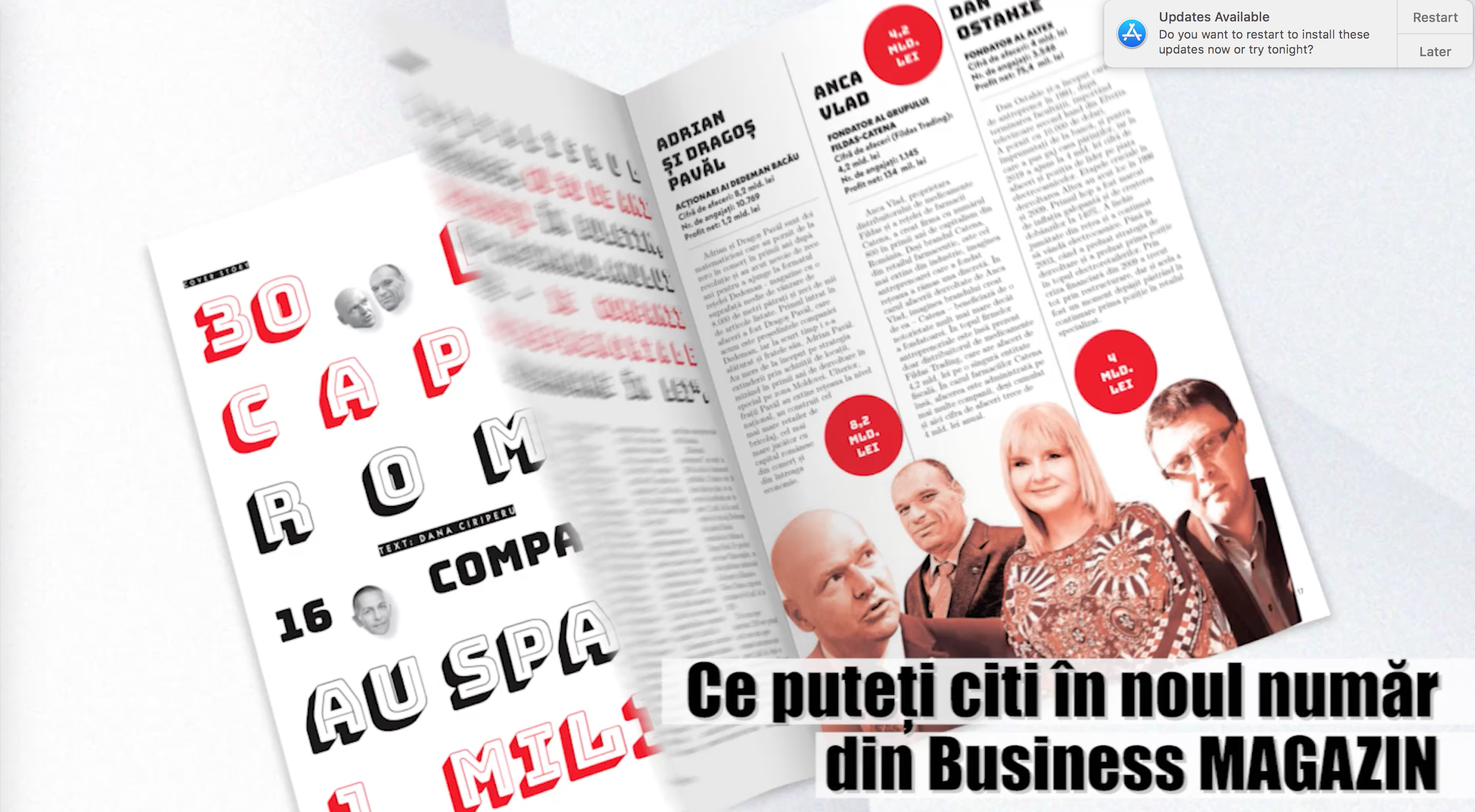 Ce puteți citi în noua ediție de Business MAGAZIN