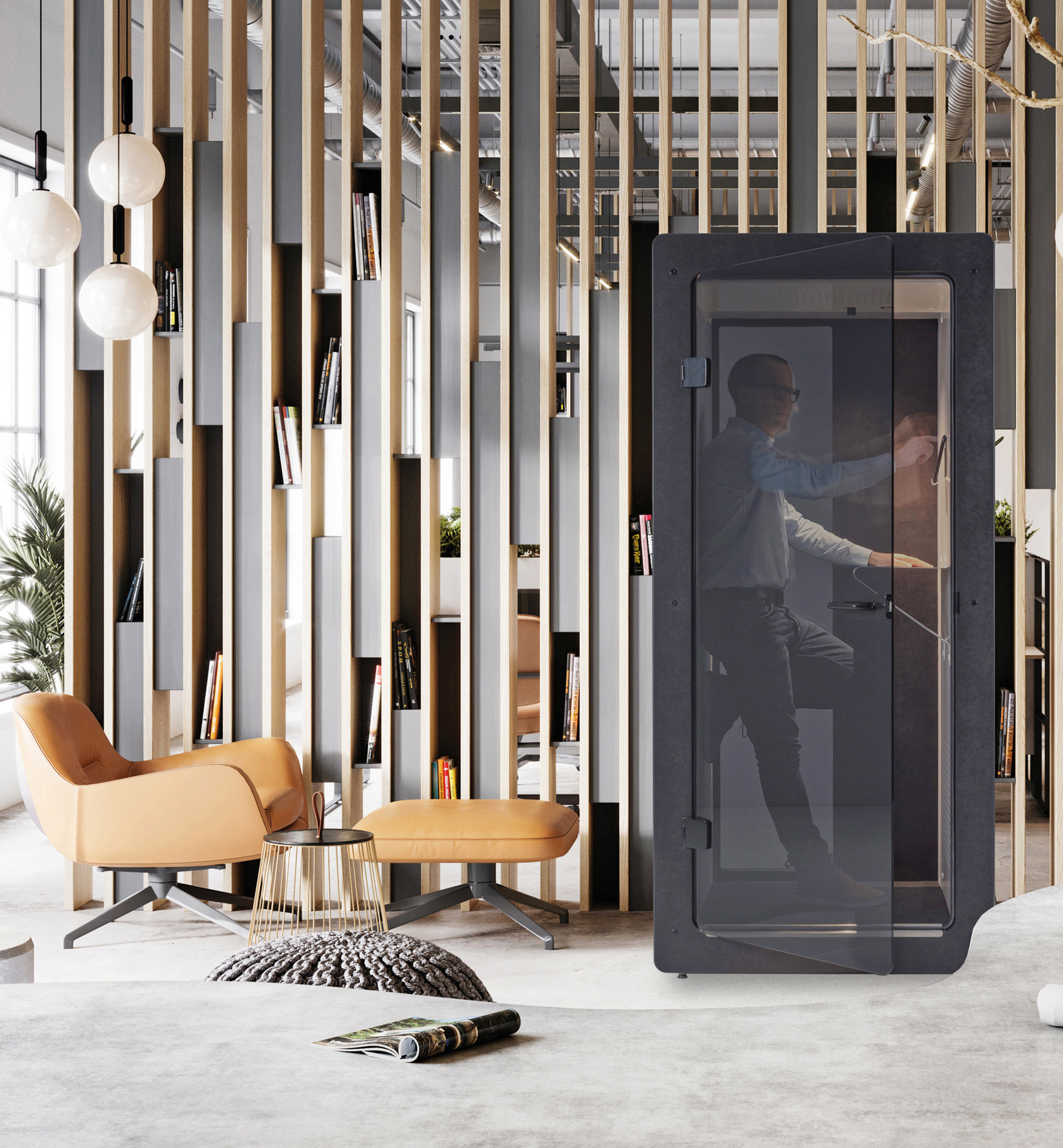 Liniște la birou. Soluția găsită de o companie elvețiană pentru spațiile de lucru aglomerate