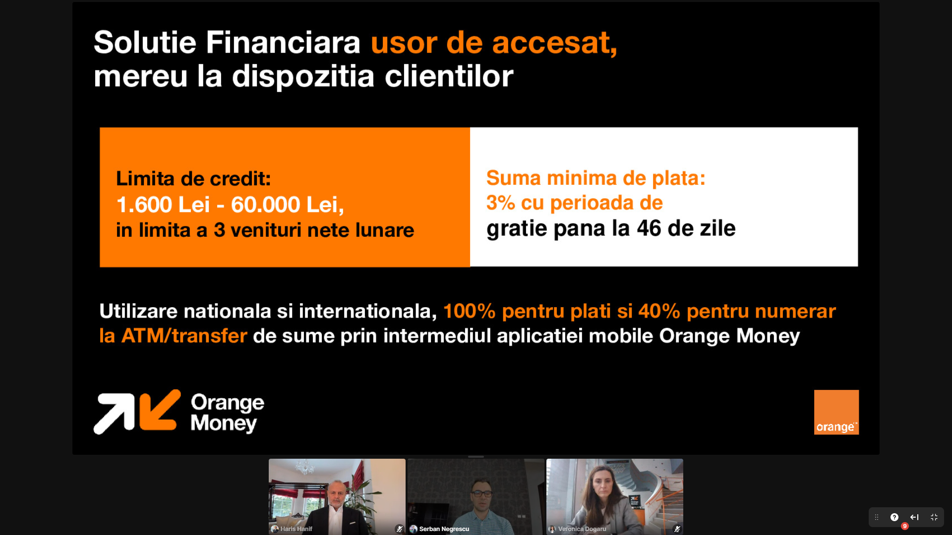 Orange atacă pe piața de servicii financiare și cu un card de credit, cu o limită de până la 60.000 de lei