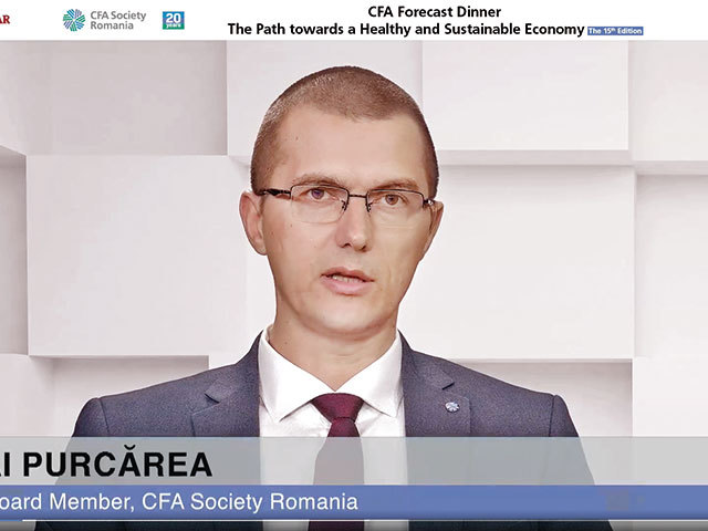 Care sunt estimările CFA România pentru 2021: creștere PIB de peste 4%, inflație între 3% și 3,5%, curs între 4,9 și 5 lei și ROBOR între 1,5% și 2%