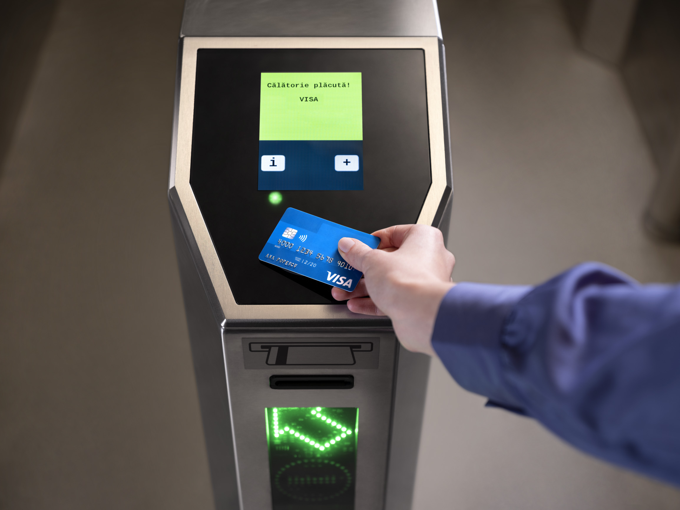Visa: România ocupă locul trei în Europa la plățile digitale în transportul public, după Marea Britanie și Polonia