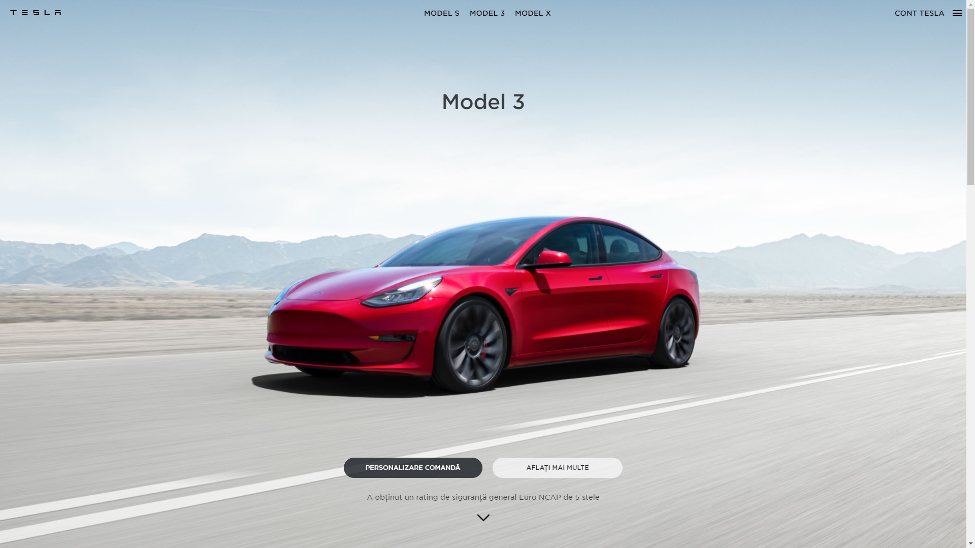 Tesla a deschis Design Studio online în România. Modelele Tesla sunt prezentate acum în limba română pe siteul oficial
