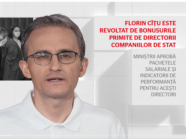 Fini sunt! Nu înțeleg de ce premierul Florin Cîțu este revoltat de bonusurile primite de directorii companiilor de stat: Miniștrii lui aprobă aceste pachete salariale și criteriile de performanță, pe care însă le trec la secret