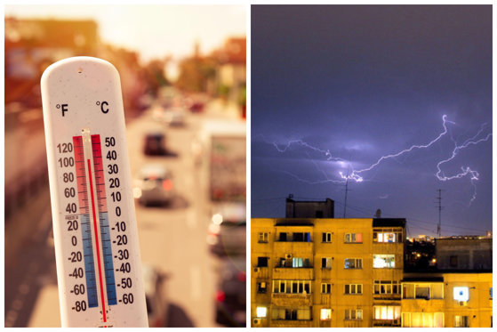Avertizări METEO Cod galben, emise de ANM joi, 12 august. Județele vizate de caniculă sau de ploi. HARTĂ