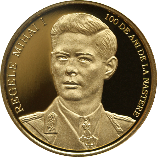 BNR va lansa în circuitul numismatic o monedă cu tema 100 de ani de la nașterea Regelui Mihai I al României și o replică proof după medalia jubiliară Ardealul Nostru, la prețul de 11.600 lei, respectiv 2.200 lei, fără TVA